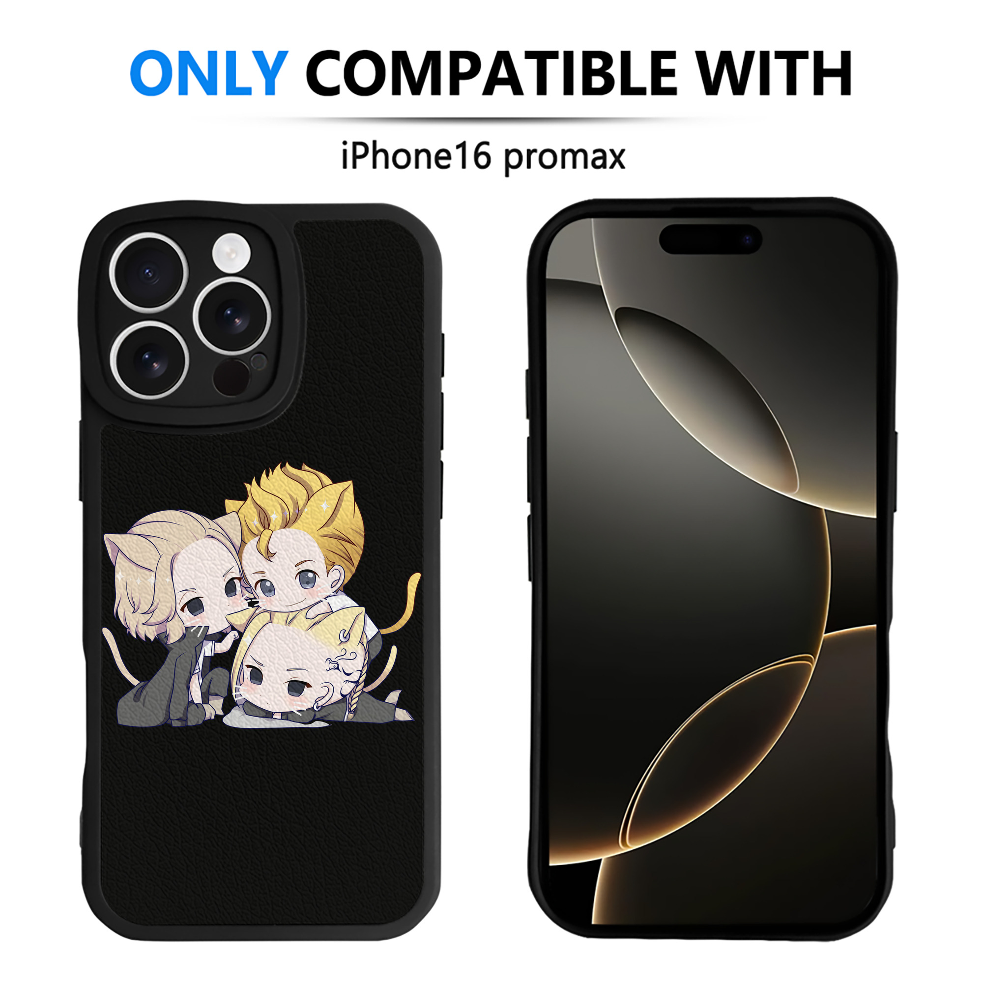 （画像用） 東京リベンジャーズ Tokyo Revengers 【iPhone 16シリーズ対応】シリコンスマホケース（レザー調） 材質：シリコン